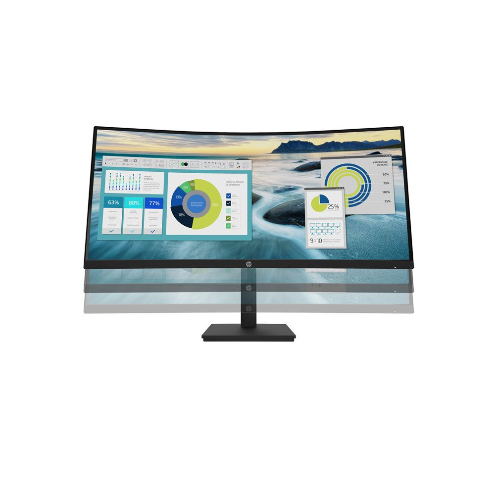 HP Écran incurvé P34hc G4 WQHD 34p WQHD 3440x1440 HDMI USB-C USB port USB hub DisplayPort redeal.fr