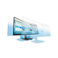 HP Écran incurvé P34hc G4 WQHD 34p WQHD 3440x1440 HDMI USB-C USB port USB hub DisplayPort redeal.fr