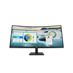 HP Écran incurvé P34hc G4 WQHD 34p WQHD 3440x1440 HDMI USB-C USB port USB hub DisplayPort redeal.fr