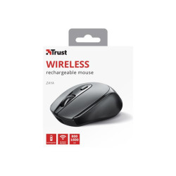 TRUST Souris sans fil ZAYA rechargeable - Noire redeal.fr