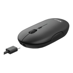 TRUST Souris sans fil PUCK Ultra-plate rechargeable - Noire redeal.fr