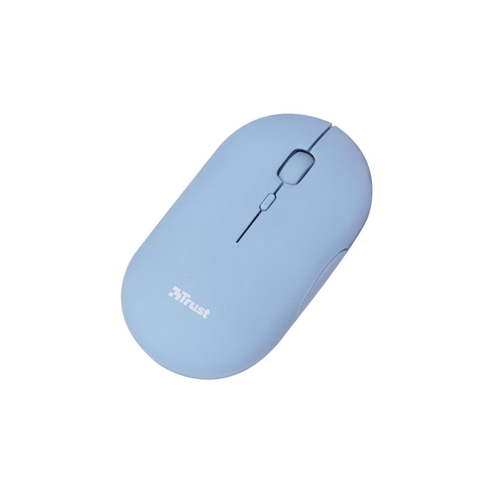 TRUST Souris sans fil PUCK Ultra-plate rechargeable - Bleue redeal.fr