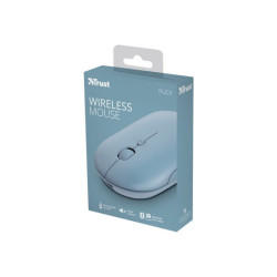 TRUST Souris sans fil PUCK Ultra-plate rechargeable - Bleue redeal.fr