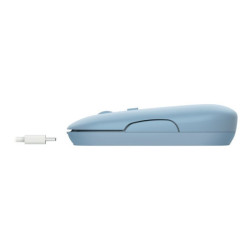 TRUST Souris sans fil PUCK Ultra-plate rechargeable - Bleue redeal.fr