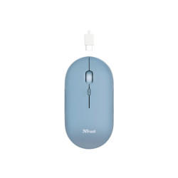 TRUST Souris sans fil PUCK Ultra-plate rechargeable - Bleue redeal.fr