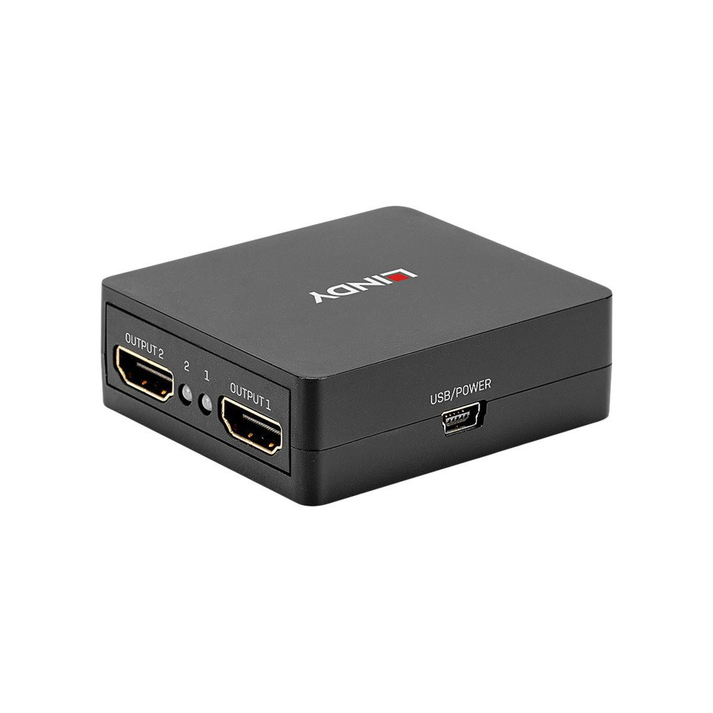 LINDY 2 Port HDMI 18G Splitter Compact redeal.fr
