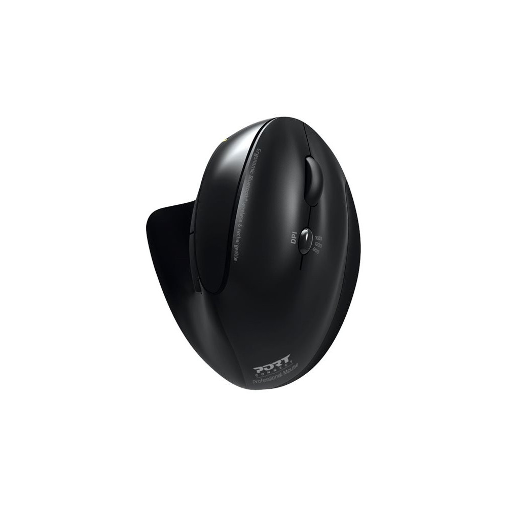 PORT DESIGNS Ergonomic Rechargeable Professional Mouse Integrated rechargeable battery with USB cable Dual 2.4Ghz