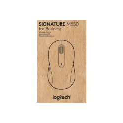 LOGITECH Signature M650 for Business Mouse wireless Bluetooth 2.4 GHz Bolt USB receiver off-white redeal.fr