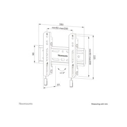 NEOMOUNTS WL30S-850BL12 Support pour écran mural 24-65p - fixe - verrouillable - installation rapide redeal.fr