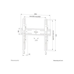 NEOMOUNTS WL30S-850BL14 Support pour écran mural 32-75p - fixe - verrouillable - installation rapide redeal.fr