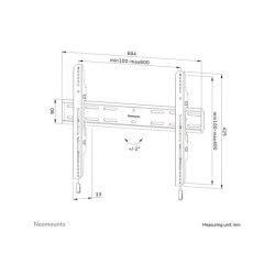 NEOMOUNTS WL30S-850BL16 Support pour écran mural 42-86p - fixe - verrouillable - installation rapide redeal.fr