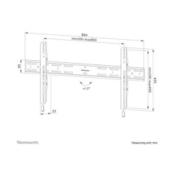 NEOMOUNTS WL30S-850BL18 Support pour écran mural 43-86p - fixe - verrouillable - installation rapide redeal.fr