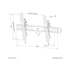 NEOMOUNTS WL35S-850BL18 Support pour écran mural 43-86p - inclinable - verrouillable - installation rapide redeal.fr