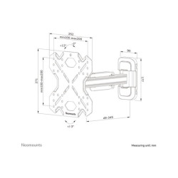 NEOMOUNTS WL40S-840BL12 Support pour écran mural 32-55p - orientable - installation rapide redeal.fr