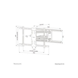 NEOMOUNTS WL40S-850BL18 Support pour écran mural 43-86p - orientable - installation rapide redeal.fr