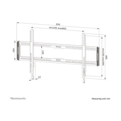 NEOMOUNTS WL30-550BL18 Support pour écran mural 43-86p - ultra-plat - installation facile redeal.fr