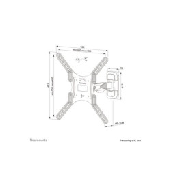 NEOMOUNTS WL40-540BL14 Support pour écran mural 32-55p - orientable - installation facile redeal.fr