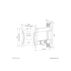 NEOMOUNTS WL40-550BL12 Support pour écran mural 32-55p - orientable - installation facile redeal.fr