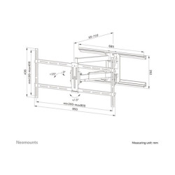 NEOMOUNTS WL40-550BL18 Support pour écran mural 43-75p - orientable - installation facile redeal.fr