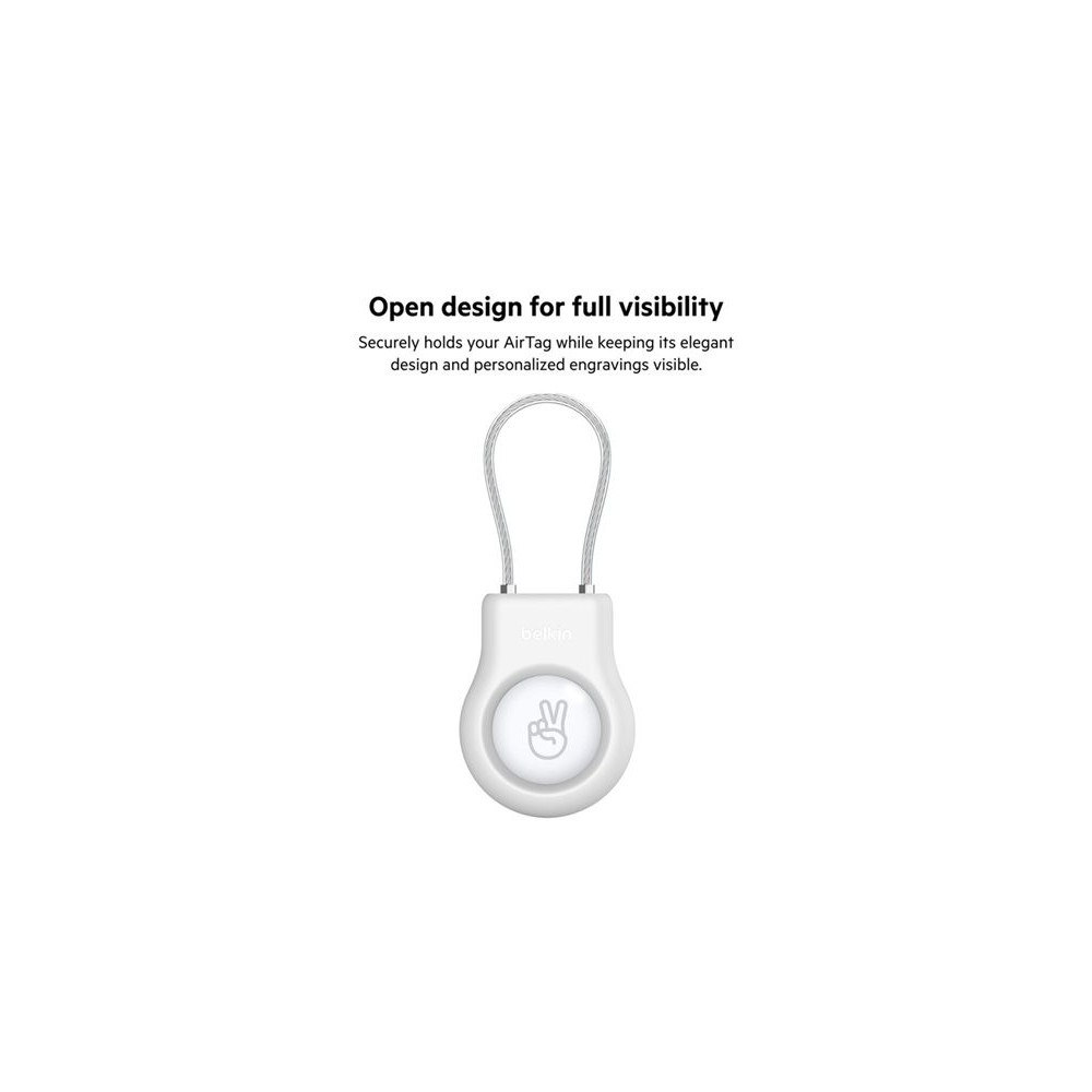 BELKIN Secure Holder with Wire Cable for AirTag White redeal.fr