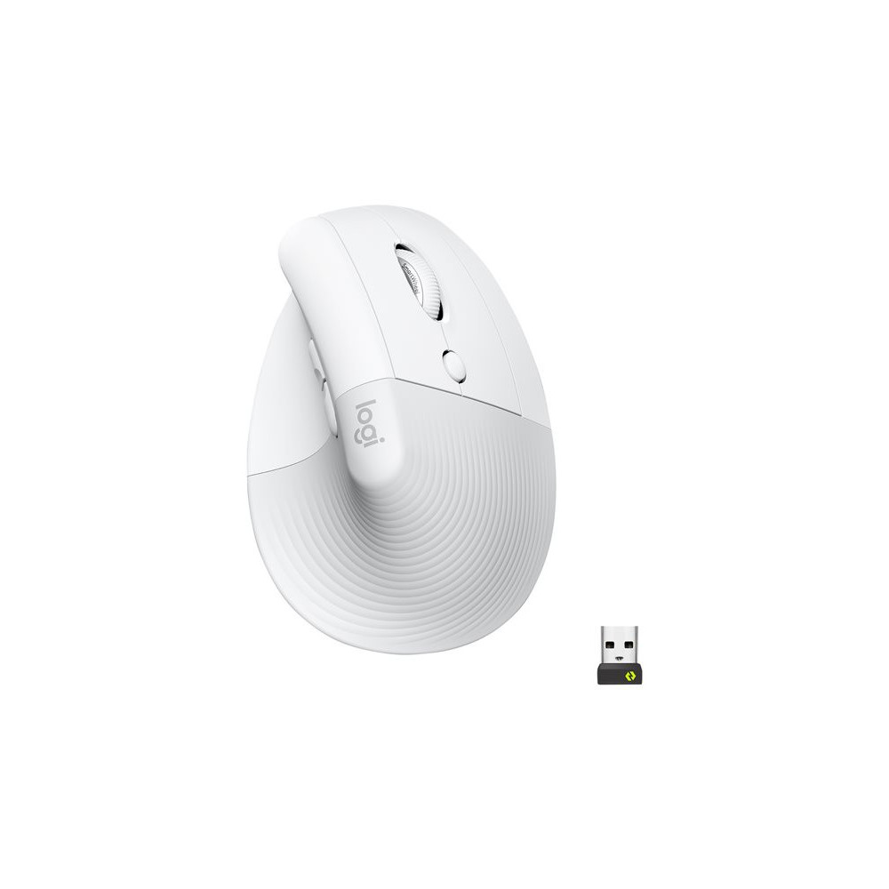 LOGITECH Lift Vertical Ergonomic Mouse Vertical mouse ergonomic optical 6 buttons wireless Bluetooth 2.4 GHz Bolt USB