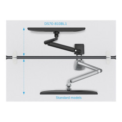 NEOMOUNTS DS70-810BL1 Support décran à fixer 17-32p - ressort à gaz - économie despace - arrêt 180 redeal.fr