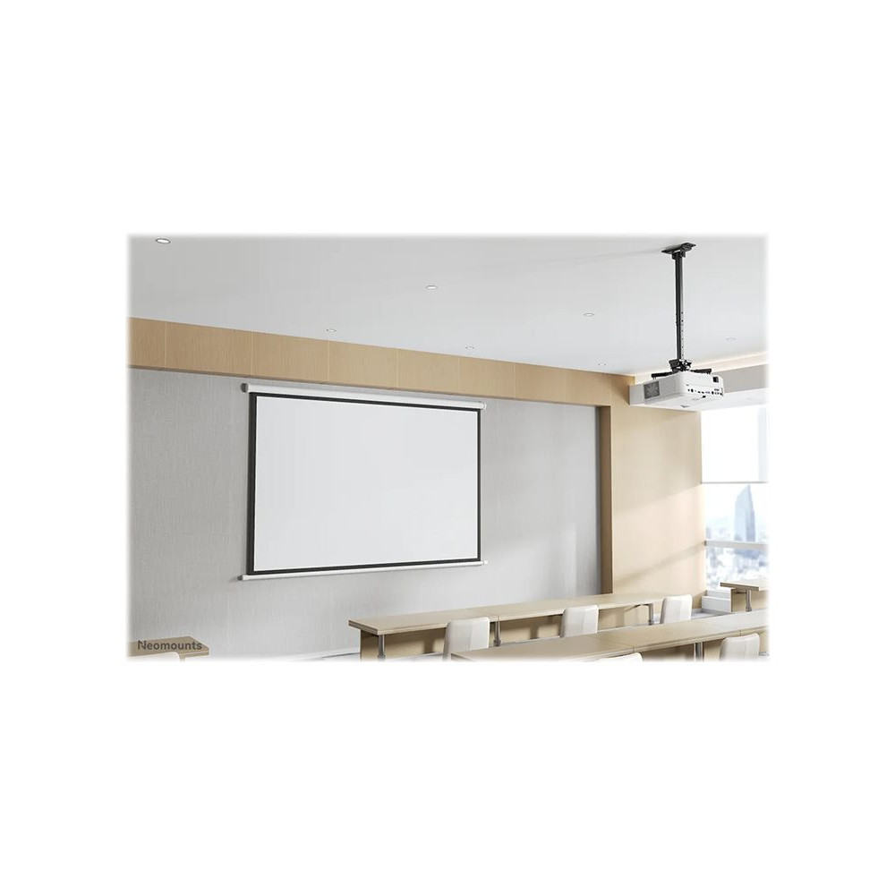 NEOMOUNTS CL25-540BL1 Support de plafond pour vidéoprojecteur - h 60.5-90.5 cm - installation facile - orientable