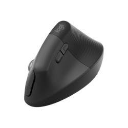 LOGITECH Lift for Business Vertical mouse ergonomic 6 buttons wireless Bluetooth 2.4 GHz Bolt USB receiver graphite