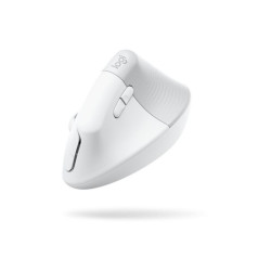 LOGITECH Lift for Business Vertical mouse ergonomic 6 buttons wireless Bluetooth 2.4 GHz Bolt USB receiver off-white