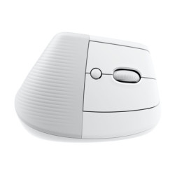 LOGITECH Lift for Business Vertical mouse ergonomic 6 buttons wireless Bluetooth 2.4 GHz Bolt USB receiver off-white