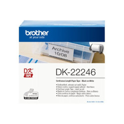 BROTHER Ruban DK tapes - Rouleau continu adhesif 103,6 mm x 30,48 m