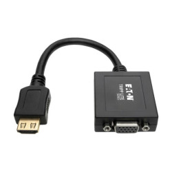 EATON TRIPPLITE HDMI to VGA with Audio Converter Cable Adapter for Ultrabook/Laptop/Desktop PC M/F 6-in. 15.24 cm
