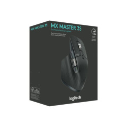 LOGITECH Master Series MX Master 3S Mouse ergonomic optical 7 buttons wireless Bluetooth 2.4 GHz Bolt USB receiver