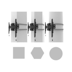 NEOMOUNTS WL30S-910BL16 Support de pilier pour écran 40-75p - fixe - verrouillable - diam. 25-100 cm - portrait