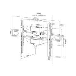 NEOMOUNTS WL30S-910BL16 Support de pilier pour écran 40-75p - fixe - verrouillable - diam. 25-100 cm - portrait