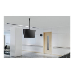 NEOMOUNTS FPMA-C340DBLACK Support de plafond pour écran de 32-75p - h 106-156 cm redeal.fr
