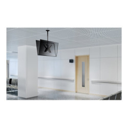 NEOMOUNTS FPMA-C340DBLACK Support de plafond pour écran de 32-75p - h 106-156 cm redeal.fr