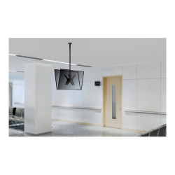 NEOMOUNTS FPMA-C340DBLACK Support de plafond pour écran de 32-75p - h 106-156 cm redeal.fr