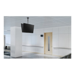 NEOMOUNTS FPMA-C340DBLACK Support de plafond pour écran de 32-75p - h 106-156 cm redeal.fr