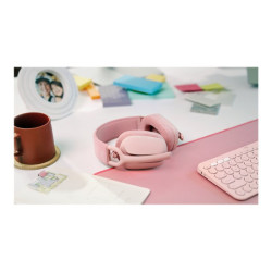 LOGITECH Zone Vibe 100 Headset full size Bluetooth wireless rose redeal.fr