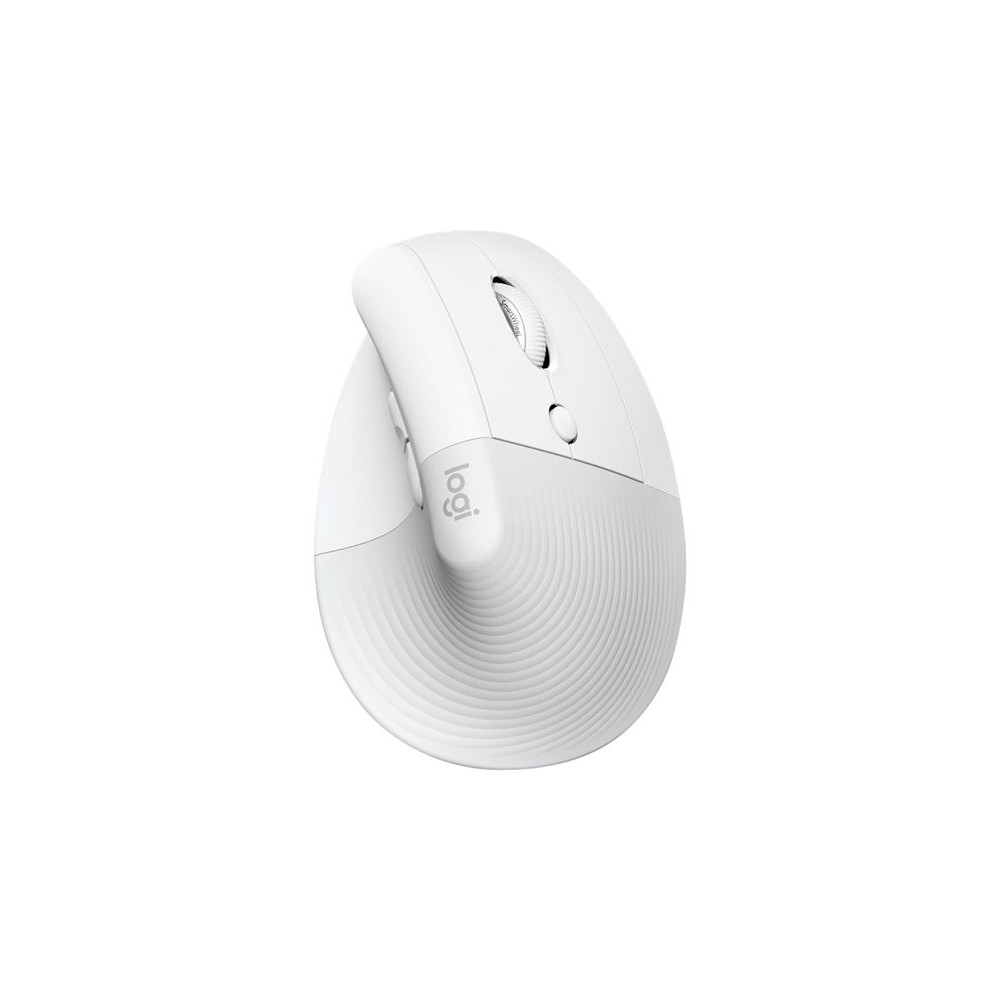 LOGITECH Lift for Mac Vertical mouse ergonomic optical 6 buttons wireless Bluetooth Bolt USB receiver off-white