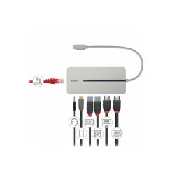 LINDY USB 3.2 Type C Mini Dock 2x HDMI 4K redeal.fr