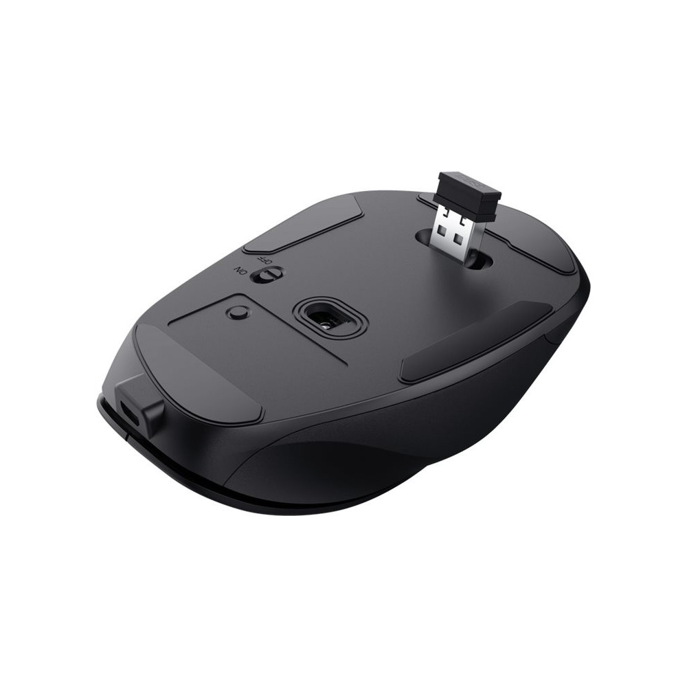 TRUST Souris sans fil FYDA rechargeable - Noire redeal.fr