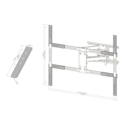 NEOMOUNTS AWLS-950BL1 Kit dextension VESA 55-110p - max 125 kg redeal.fr