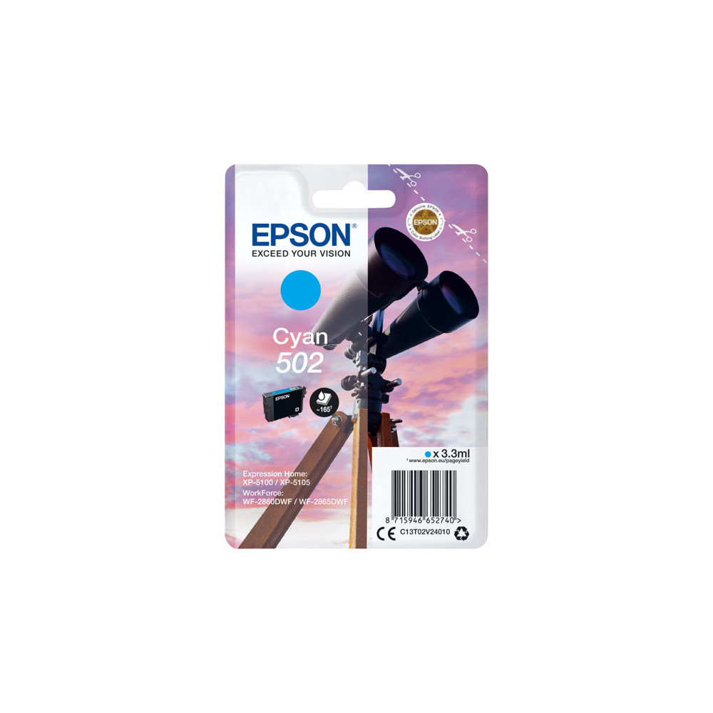 EPSON 1LB Singlepack Cyan 502 Ink
