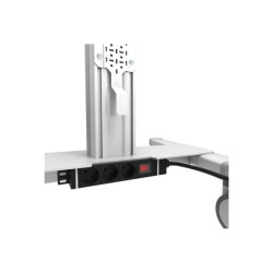 NEOMOUNTS FL50S-825WH1 Support au sol mobile pour écran 37-75p - TÜV redeal.fr