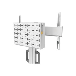 NEOMOUNTS FL50S-825WH1 Support au sol mobile pour écran 37-75p - TÜV redeal.fr