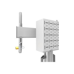 NEOMOUNTS FL50S-825WH1 Support au sol mobile pour écran 37-75p - TÜV redeal.fr