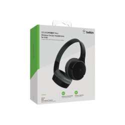 BELKIN SOUNDFORM Mini Wired On-Ear Headphones for Kids Black redeal.fr