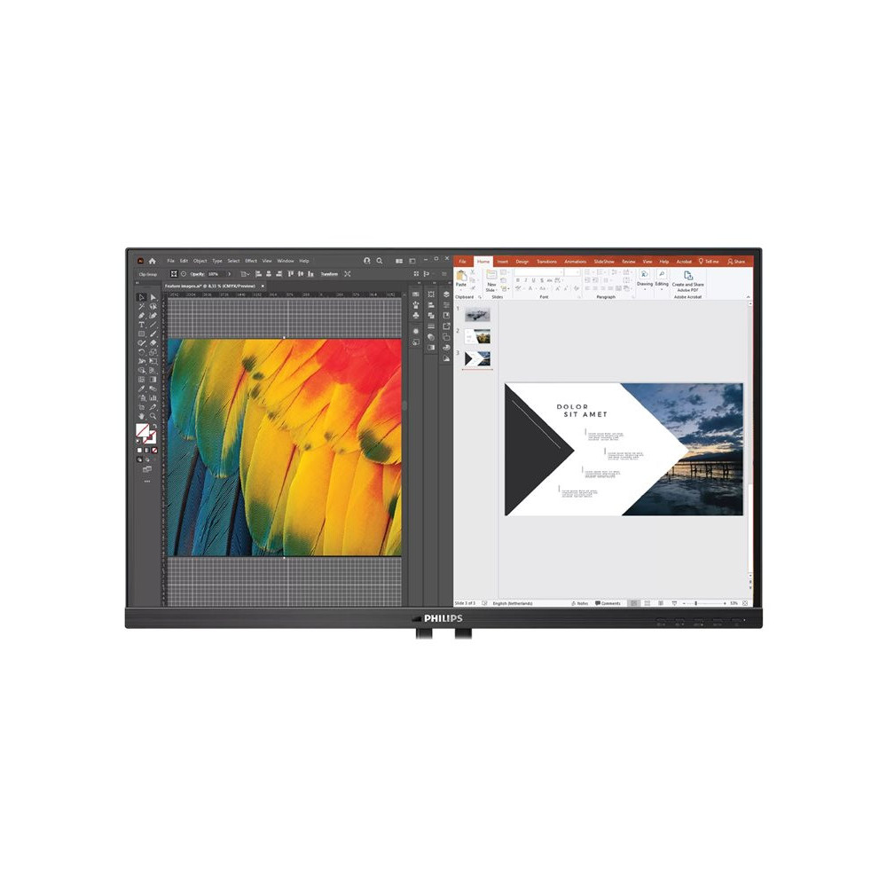 PHILIPS 24B1U5301H 24p 5000 series LCD TFT HDMI DP USB-C redeal.fr